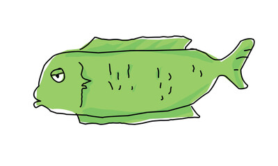 fish cartoon illustration design.eps