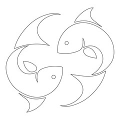 pisces sign icon