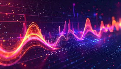 Vibrant Data Waveforms A Visual Representation of Information Flow