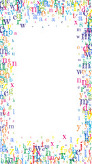 Concept of school background. Colorful childish