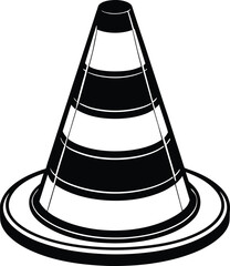 A black and white snowflake vector illustration for winter and Christmas holiday decoration and design