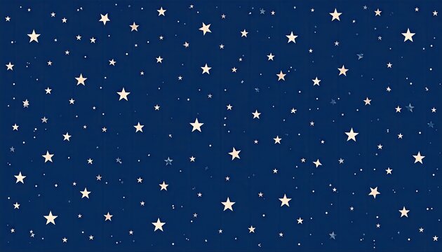 Starry night sky, many small stars