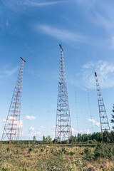 Radio Jamming Interference Towers from Socialist Communism Era in Slovakia