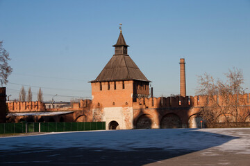 Kremlin wall in Tula, Russia