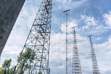 Radio Jamming Interference Towers from Socialist Communism Era in Slovakia
