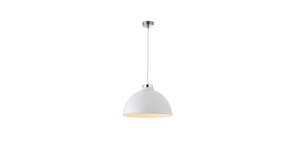 White Pendant Lamp isolated on solid white background