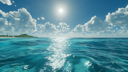 楽園のきらめく海