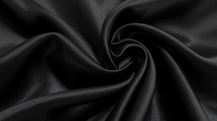 Fototapeta premium Abstract background black luxury cloth or liquid wave or wavy folds of grunge silk texture satin velvet material or elegant wallpaper design, background