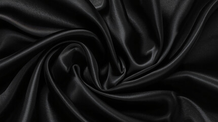 Obraz premium Abstract background black luxury cloth or liquid wave or wavy folds of grunge silk texture satin velvet material or elegant wallpaper design, background