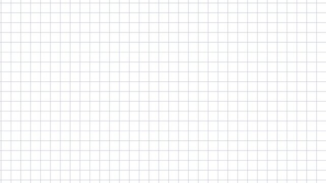 Blank school square paper background scrolling horizontally (landscape)