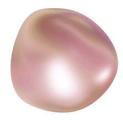 abstract organic shape pearl iridescent color high quality closed up