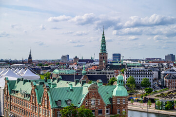 Obraz premium Turm von Schloß Christiansborg in Kopenhagen