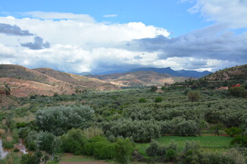 view of the mountains