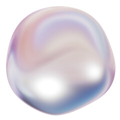 abstract organic shape pearl iridescent color high quality closed up
