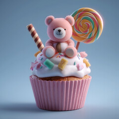 Teddy Cupcake