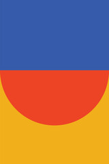 Minimal bauhaus Trendy neohaus shapes mid century background