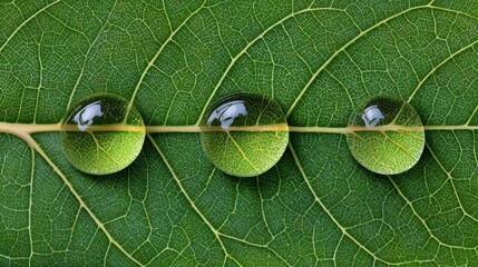 green leaf on a green background