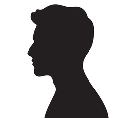 Vector illustration of silhouette of man