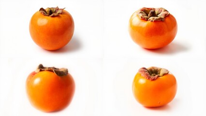 Four pictures of an orange apple on a white background illustration cartoonish layers frame elements style depth gesture colorful motion movement design composition figure expression