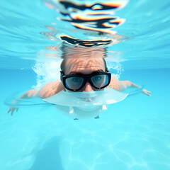 Naklejka premium Swam test por covid-19
