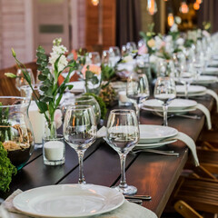 wedding table setting