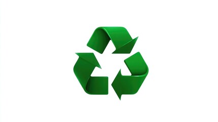 Obraz premium Recycling spiral icon representing zero waste lifestyle, sustainability practices, and responsible consumer habits. 