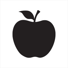 Apple element sketch silhouette vector 