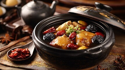 beef stew with carrots and olives