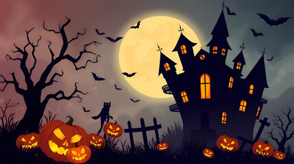 Halloween abstract background. Hallowed. Illustration