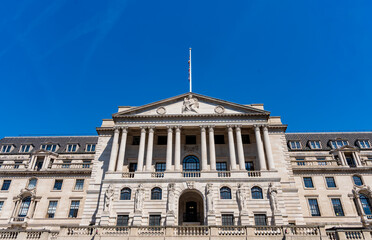 Bank of England building, 22 September, City of London, UK