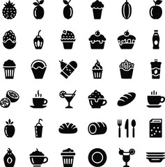 Collection of business and finance icons for presentations and websites