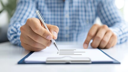 Business Professional Rejecting Low-Quality Project Files - Quality Control Check Concept with Copy Space