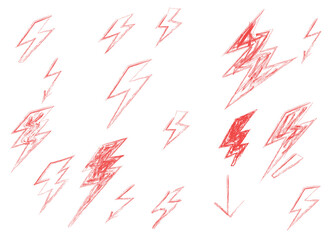 seamless pattern with red and white arrows