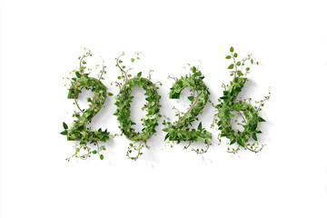 Illustration of the number "2026." New Year's concept. Numbers on an unusual background.
