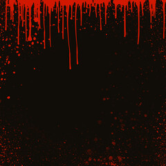 Abstract hand painted background with splatters and drips design