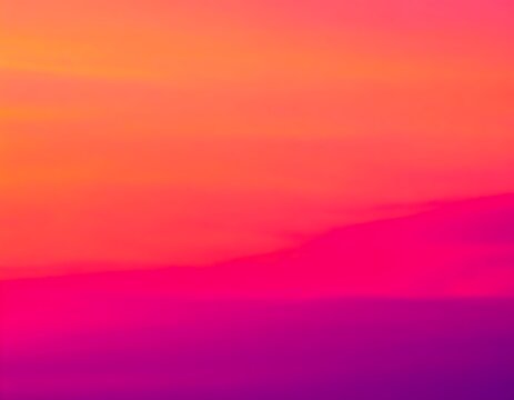 Vibrant Sky Gradient: A Captivating Display of Orange, Pink, and Purple Hues
