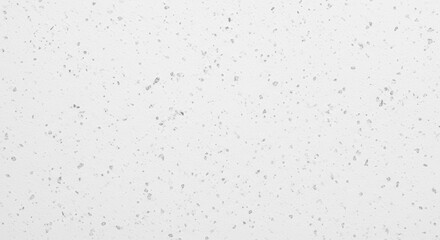Abstract subtle white and gray pixelated background with scattered light dots and a curved edge