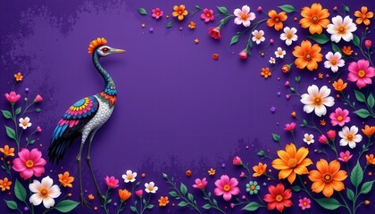Obraz premium Colorful Painted Skull for Day the Dead Background