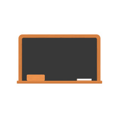 Blank Slate: A vector-style illustration of a clean, unused blackboard, offering a space for endless possibilities in education, presentation, and creativity.