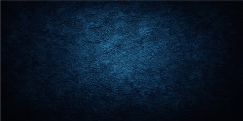 Dark blue grunge texture on a vintage, aged wall background