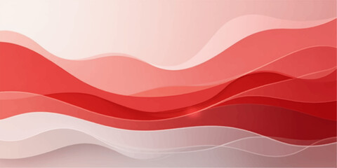 Fototapeta premium Abstract red and blue wavy lines create a flowing vector pattern on a vibrant backdrop, perfect for a modern business design