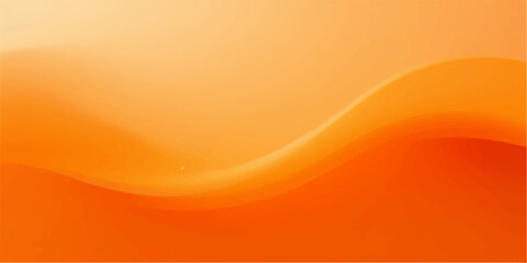 Abstract orange background vector with bright light and wave design