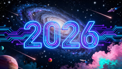 2026 Neon Light Future Exploration Theme