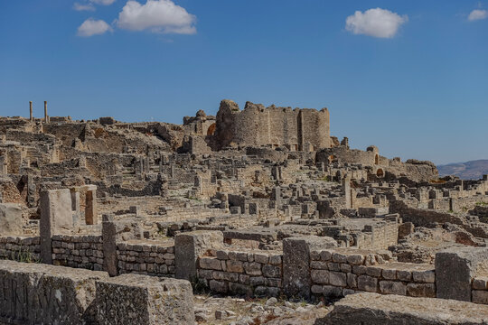 Douga landscape of roman ruins