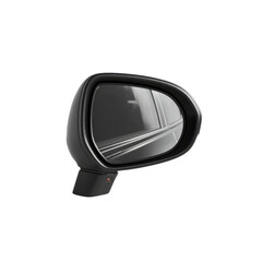 Modern Car Side Mirror with Blind Spot Detection Indicator