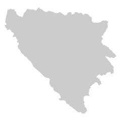 Obraz premium map of bosnia and herzegovina shadow