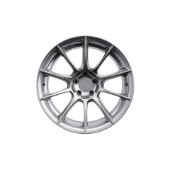 Silver Alloy Car Wheel Rim, Multi Spoke Design, Automotive Part