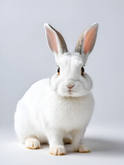 Fototapeta premium rabbit on a white background
