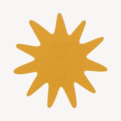 Abstract sunburst shape illustration.