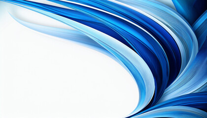 Blue Abstract Art Corner Design